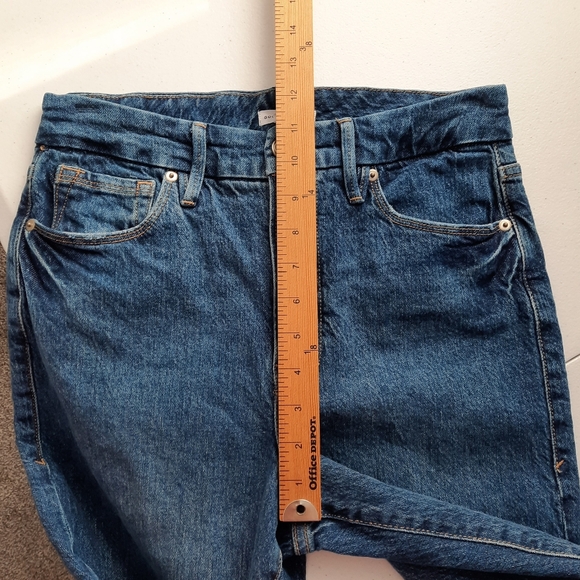 Good American Good Classic Raw Hem High Waist Slim Jeans size 6 - Picture 10 of 14